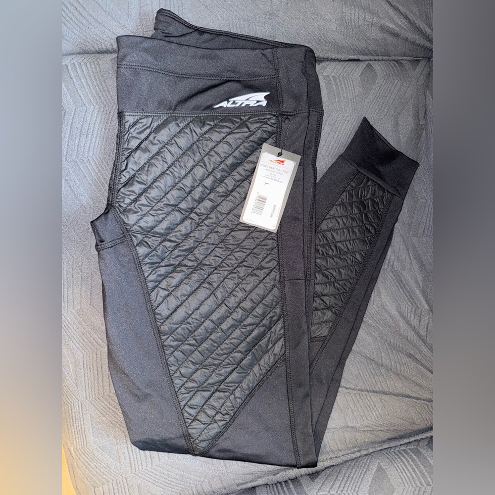 Altra Black Leggings Quilted Design